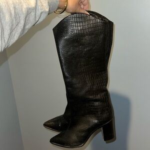 Schutz Analeah 9.5 black croc